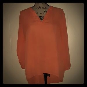 High low quarter length  Ellen Weaver Shirt NWOT
